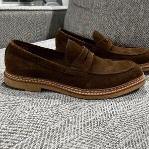 Johnston & Murphy J&M Suede Penny Loafers Dead Stock Preppy Men's 9.5M